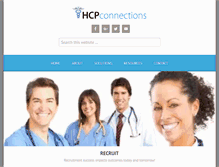 Tablet Screenshot of hcpconnections.com